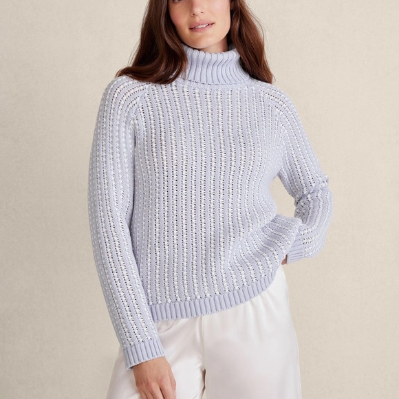 Haven Texture Stitch Turtleneck Size M NWT - Picture 2 of 6